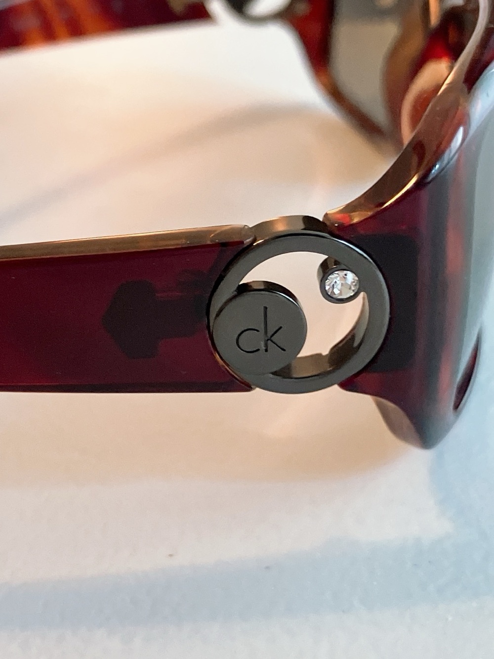 •SOLDVintage 90s CK Calvin Klein Tortoise Shell Square Rectangle Sunglasses•SOLD - Picture 8 of 13